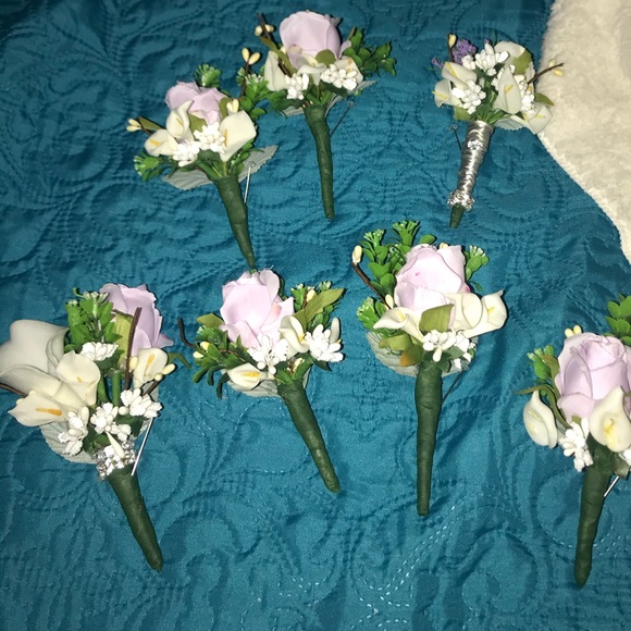 8 PC CUSTOM MADE WEDDING BOUQUET SET - Picture 6 of 16
